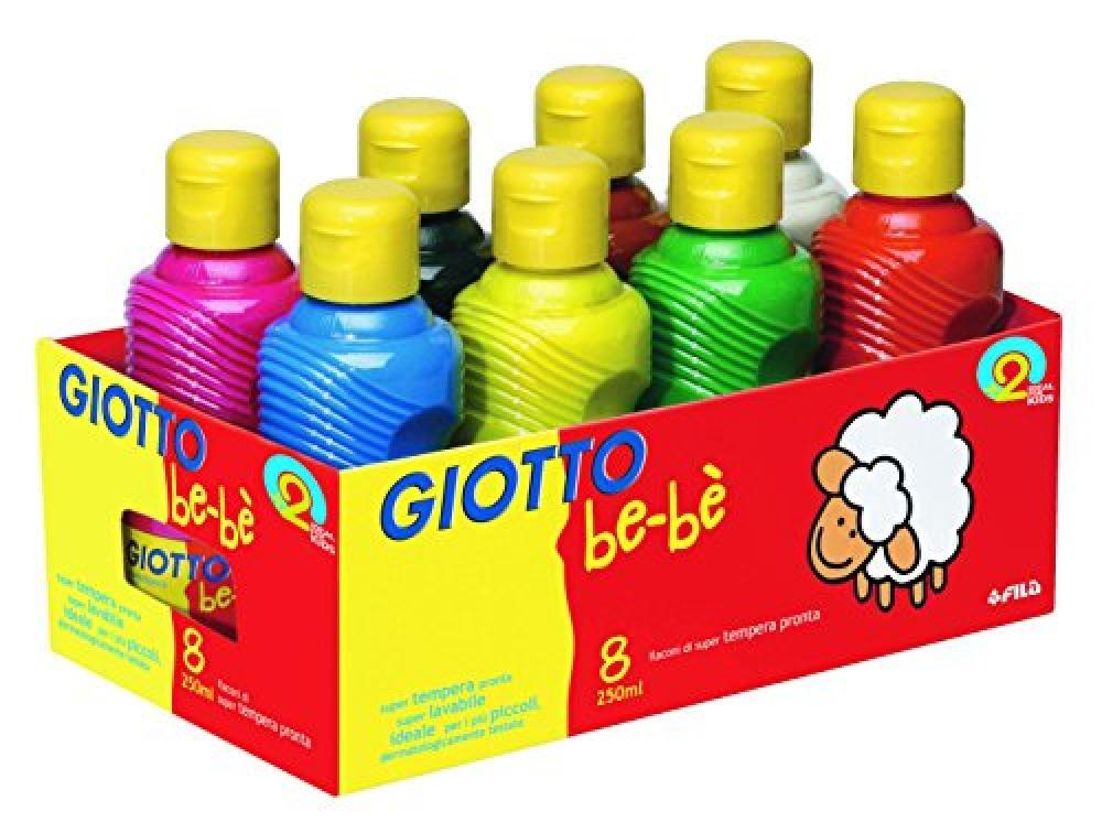 Giotto 5320 00 - Be-Be Super Tempera, Set di 8 Colori Assortiti - NUOVO