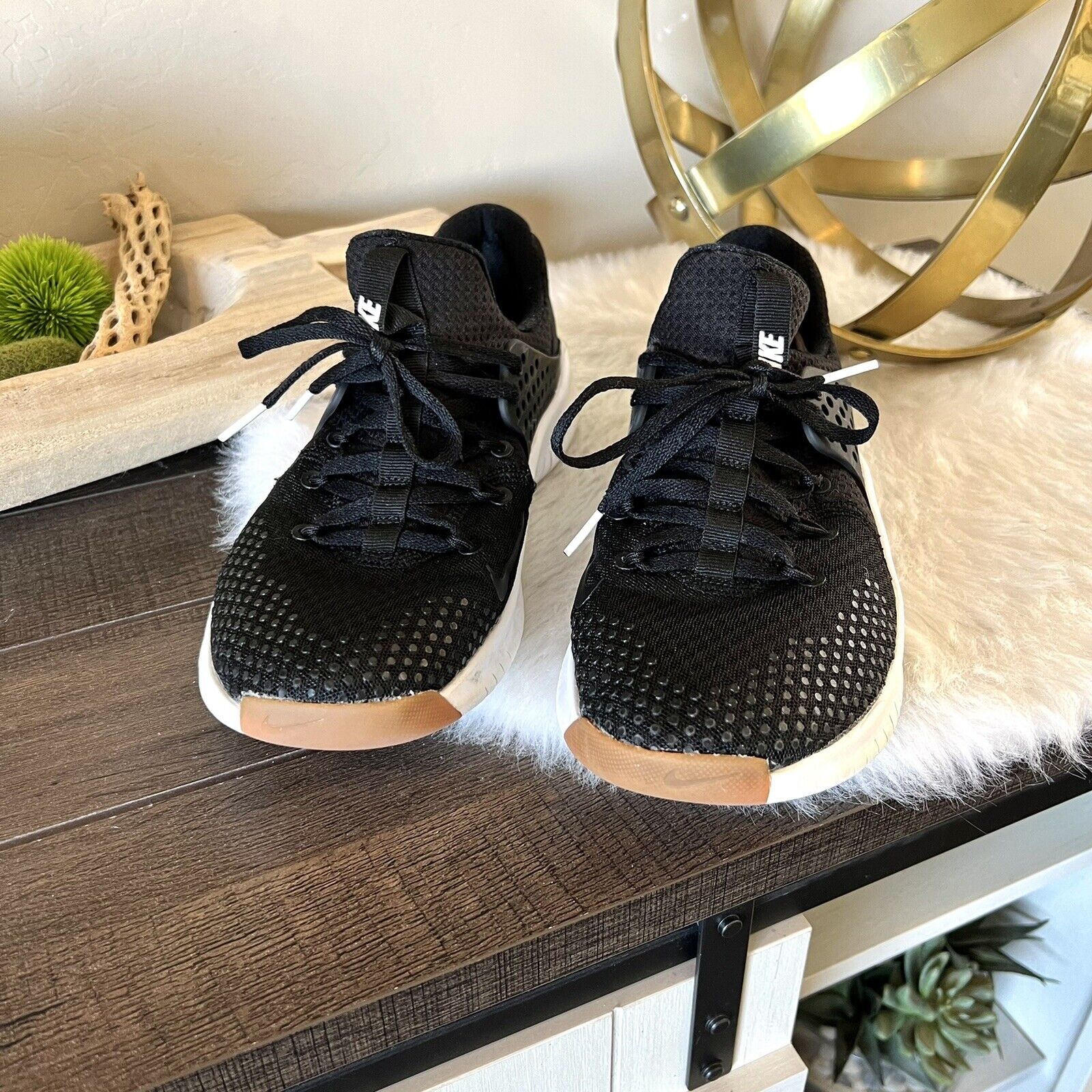 tela Impresionante Interpretar Zapatos de entrenamiento Nike Free TR V8 para hombre talla 8 negros blancos  AH9395 002 | eBay