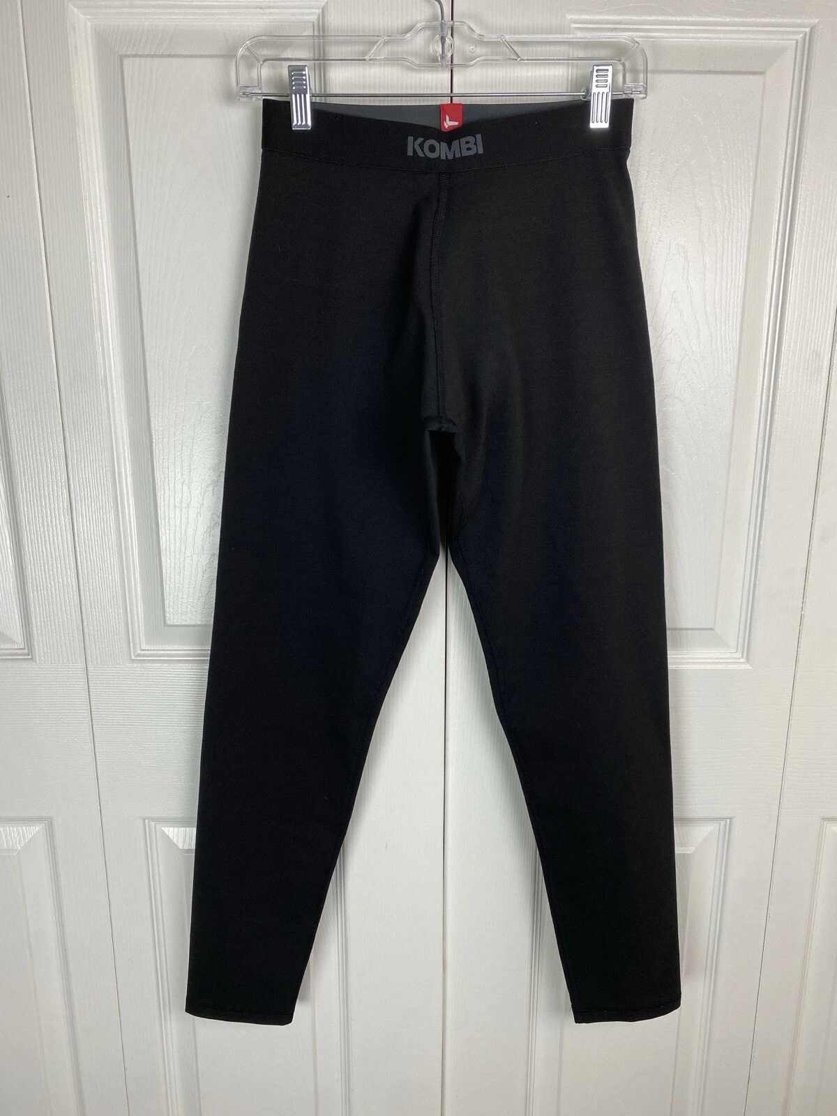 Kombi Women's S Small Base Layer Pants Leggings Wool Blend Ski Snowboard Black