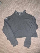 Pink Girls Top Size M Grey Great Condition