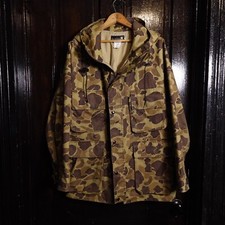 Vintage Browning Duck Camo Gore Tex Hunting Jacket 80s Made in USA Sz M/L
