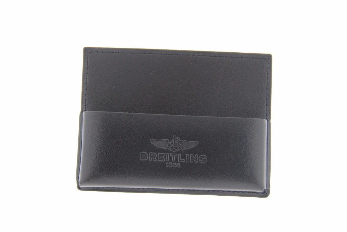 BREITLING ブライトリング ノベルティ レザーウォレット 財布 非売品 Breitling Black Leather Card Holder | eBay