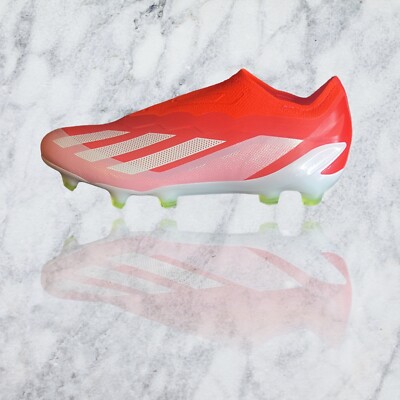 NEW Adidas X Crazyfast Elite FG Soccer Cleats IG0611 Size 8 Solar Red ADIDAS X CRAZYFAST ELITE LACELESS FG Solar Red IG0611 Men Sz  main image 4