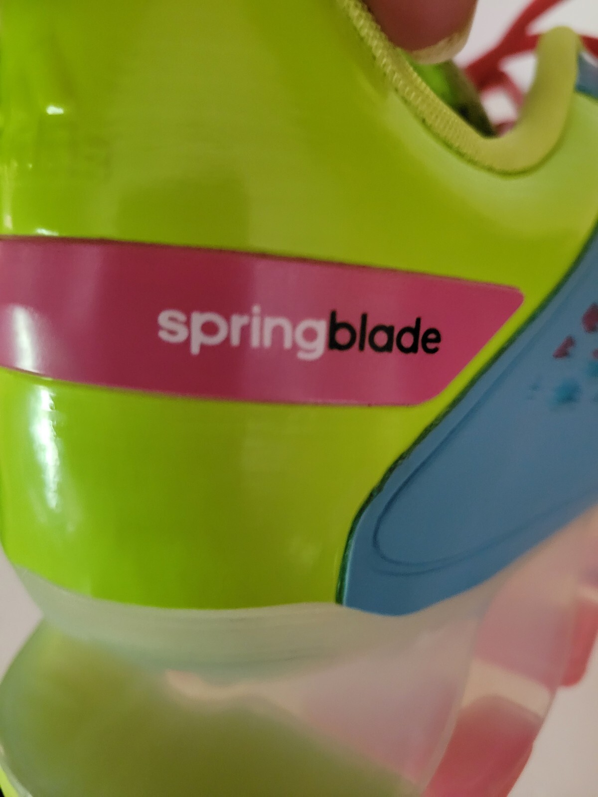 Adidas Springblade Razor Blue Lime Green Pink Running Athletic Shoes Sz 7 thumbnail 6
