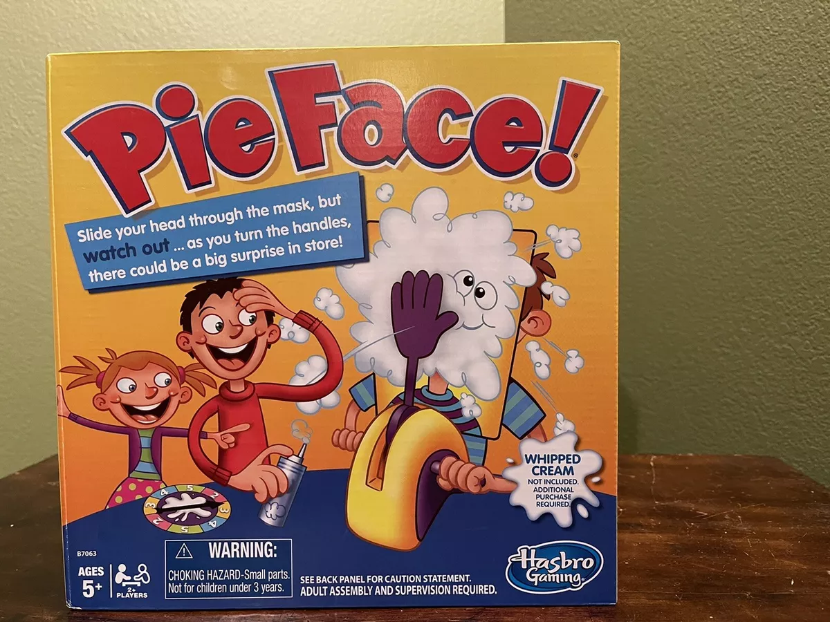 Hasbro Pie Face! Whipped Cream Throwing Multi-Player Family Fun Board Game