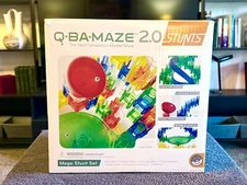 Q-BA-MAZE 2.0 Mega Stunts Set Marble Maze Opened but never used