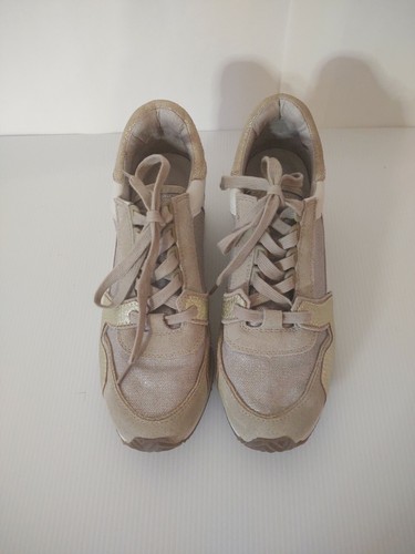tan wedge sneakers