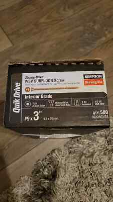 #ad #ad Simpson Strong Tie #9 x 3quot; Yellow Zinc Strong Drive HCKWSV3S 500ct $29.99