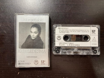 Cassette Tape KUH LEDESMA (Unforgettable) Lyrics Enclosed