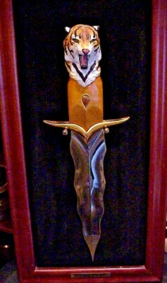 Franklin mint the Siberian Tiger knife | eBay