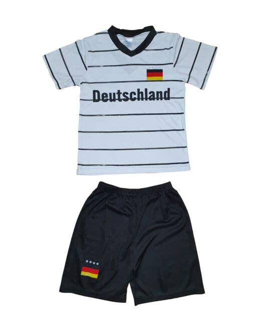 Kinder Jungen Mädchen Sommer Shirt Shorts Hose Trikot Set Deutschland Fußball