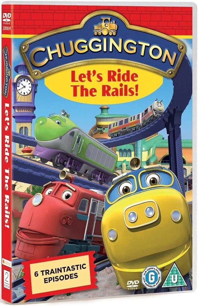 CHUGGINGTON LET'S RIDE THE RAILS! DVD NEW SEALED REGION 2 6 EPISODES 25O