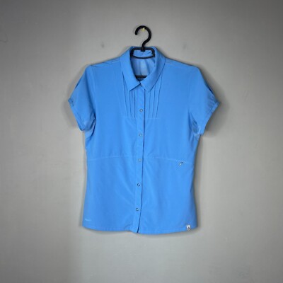 Nike ACG Damen T-Shirt Taschen Blau Snap Up S/S Größe M