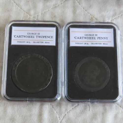 1797 CARTWHEEL TWOPENCE AND PENNY DATESTAMP SET - complete - Picture 2 of 7