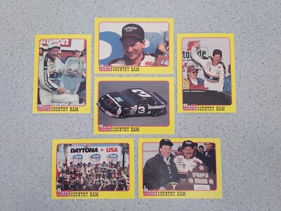 6 card 1991 Traks Dale Earnhardt Mom N Pops Country Ham Series 1 Set Dayton 500