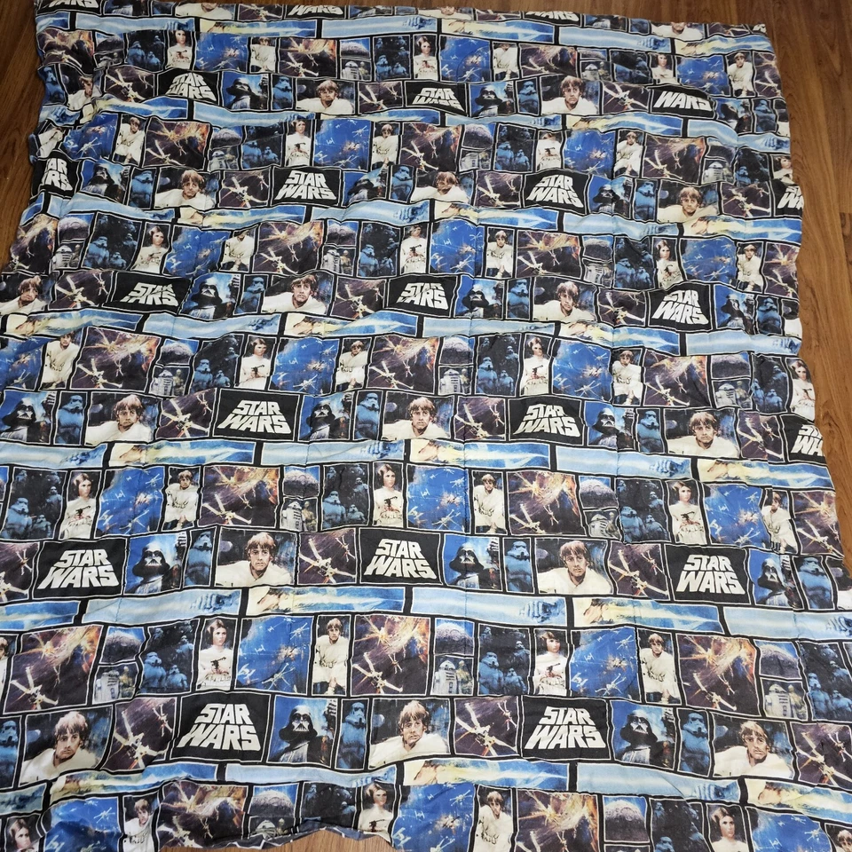 Edredón Reversible Doble Star Wars 75x70" Lucasfilms Darth Vader Luke De Colección Leer Foto 2 de 4