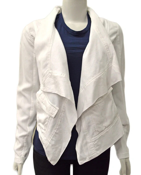SPLENDID WHITE OPEN DRAPE CARGO JACKET WHITE LYOC… - image 9