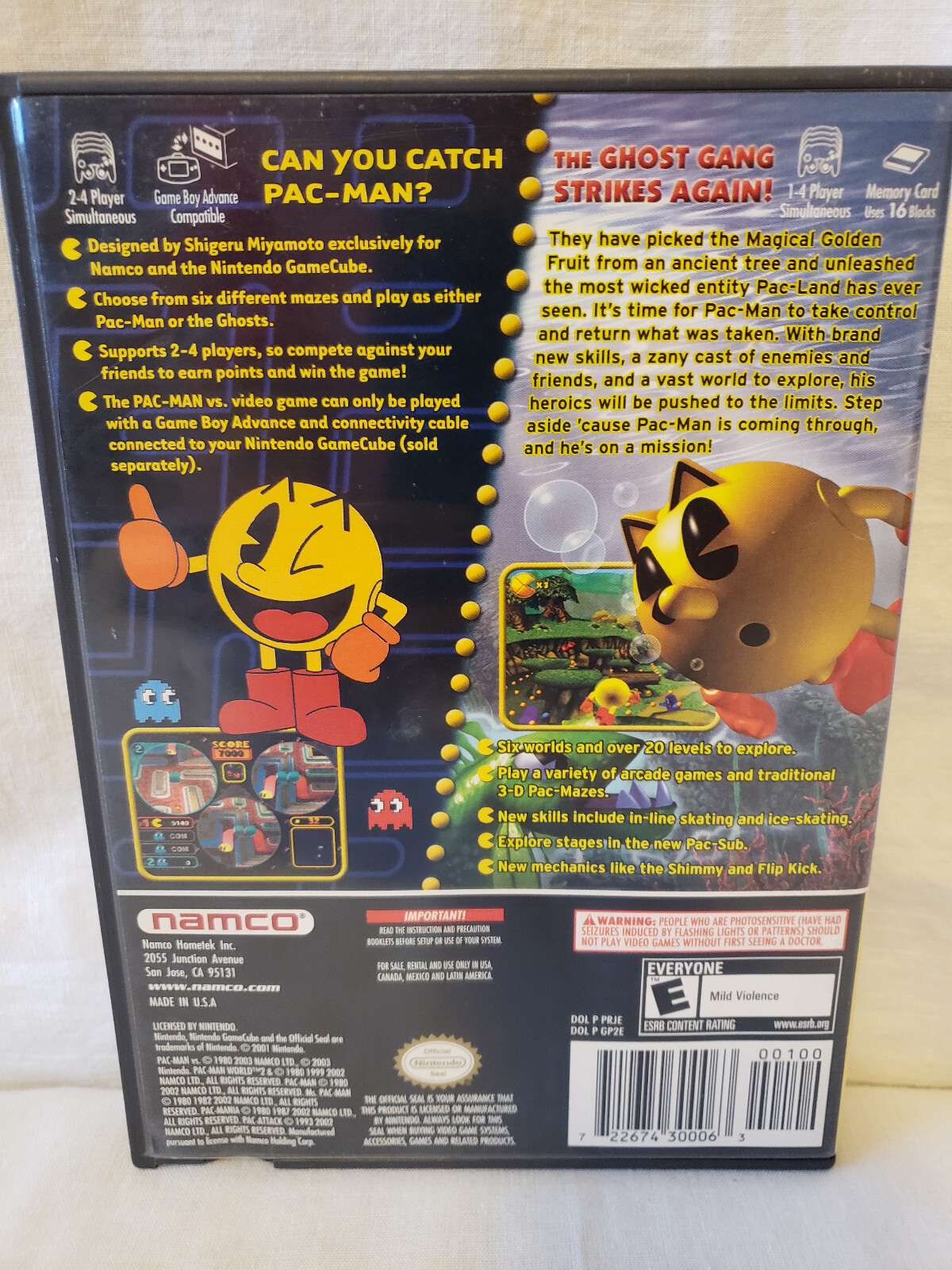 Pac-Man vs. Pac-Man World 2 (Nintendo GameCube, 2003) w/Manual ...