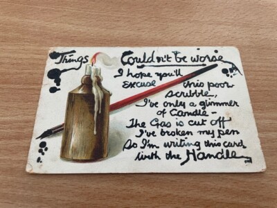 Postkarte - Gruß - Es könnte schlimmer sein 1911
