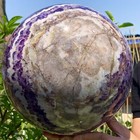 32.03LB Natural beautiful Dream Amethyst Quartz Crystal Sphere Ball Healing — photo 5