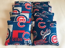 CHICAGO CUBS CORNHOLE BEAN BAGS SET OF 8 TOP QUALITY REGULATION TOSS GAME