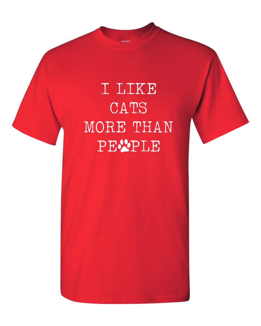 I Like Cats More Than People #2 T Shirt Animal Lovers Kitten Funny T ...