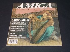 1988 JUNE AMIGA WORLD MAGAZINE - AMIGA MUSIC FRONT COVER - H 7854