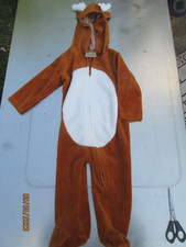 Reindeer Hooded Front Zip Up Costume 6-9 Months First Impressions EUC