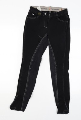 Laura Garrelli Damen Skinny Jeans schwarz Größe 26 L28 in