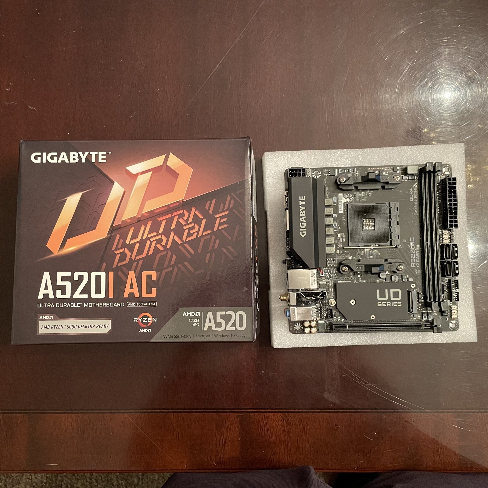 GIGABYTE A520I AC, Socket AM4, AMD Motherboard - READ