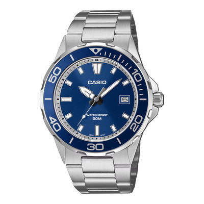 Casio MTD-145D-2AVDF Men's Blue Dial Stainless Steel Watch 50M New 2026