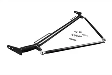 BRAUM - Black Satin Harness Bar Kit For Ford Mustang Coupe 2005-14 BRHB-52BM