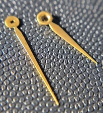 WB5-35: 1 Set Genuine Watch Hands Colonial Gold Color Waltham Pocket Watch NOS