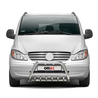 FrontbüGel FrontschutzbüGel FüR Mercedes Vito W639 2003-2010 Abe Stahl Silber