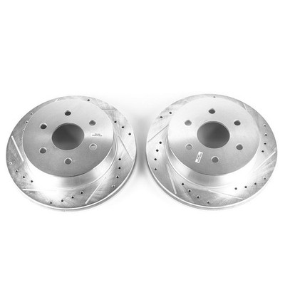 PowerStop Disc Brake Rotor Set - Fits Chevrolet Express 2500 2003-2005, GMC Sava