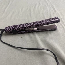 Herstyler Colorful Season 7 Ceramic Flat Iron Hair Straightener Purple Leopard