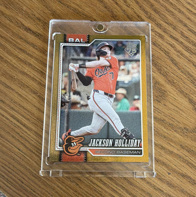 Topps 2024 Topps Jackson Holliday Baltimore Orioles #92 Gold /50 Parallel