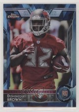 2015 Topps Chrome Rookies Hot Box Blue Diamond Refractor Dominique Brown o0v