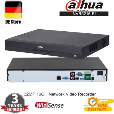 Dahua NVR5216-EI 32MP 16CH NVR AI Security Network Video Recorder System H.265+