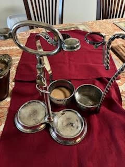 Wine bottle caddy - lot of 2 and 1  tantalus