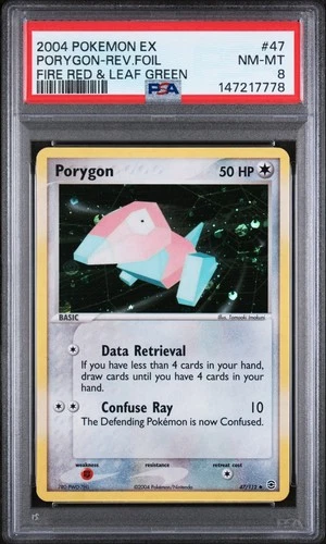 PSA 8 NM-MT PORYGON 47/112 REVERSE HOLO POKEMON EX FIRERED & LEAFGREEN 2004