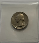 BU 1976-P BICENTENNIAL QUARTER IN PROTECTIVE FLIP STYLE COIN HOLDER — photo 1