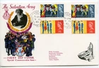 1965 SALVATION ARMY ORD.+ PHOS. GREAT BRITAIN QE2 ILLUS. FDC FAREHAM CDS PMK VGC