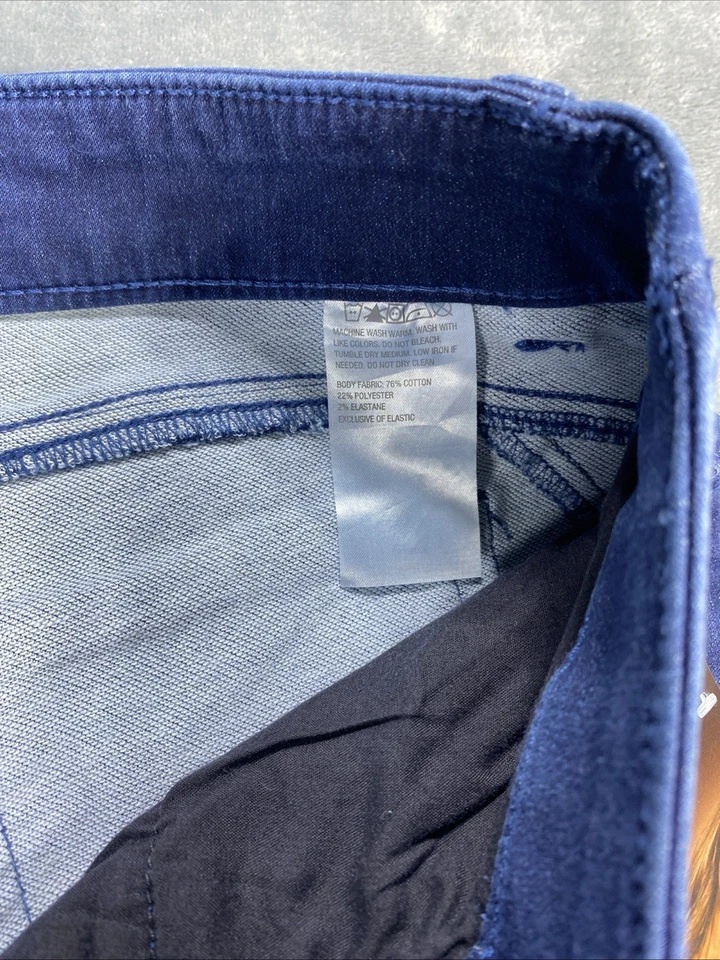 IMAN Global Chic Mujer Pantalones 14 Ponte Tejido Rojo Azul 360 Adelgazante Denim Lote de 2 Foto 4 de 4