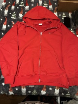 Supreme Nike Zip Up Hooded Sweatshirt - L (Red) | eBay