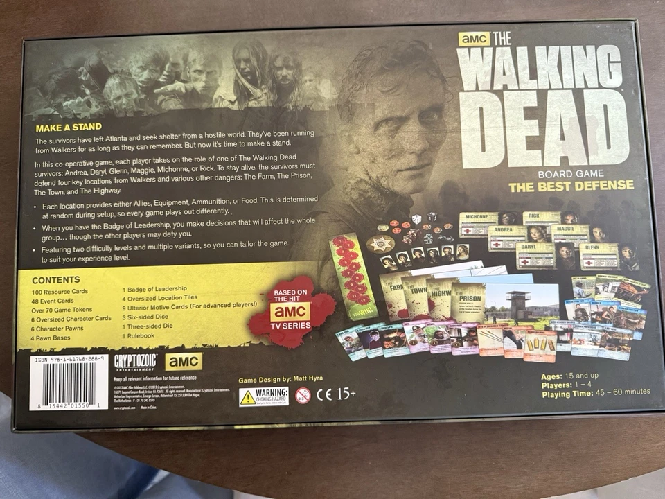 The Walking Dead The Best Defense Cooperative Game Board Game Complete - Image 2 of 4