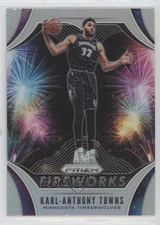 2019-20 Panini Prizm Fireworks Silver Prizm Karl-Anthony Towns #21