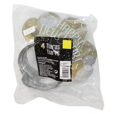 2619 - Happy New Year Tiaras 4 Pack Pod 1-69