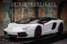 Lamborghini Aventador Roadster Pirelli Edition (White)[MR Collection] 1/18 scale