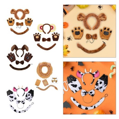 Tiere Ohren und Schwanz Cosplay Verkleiden süß für Erwachsene Kinder Halsband für Rolle